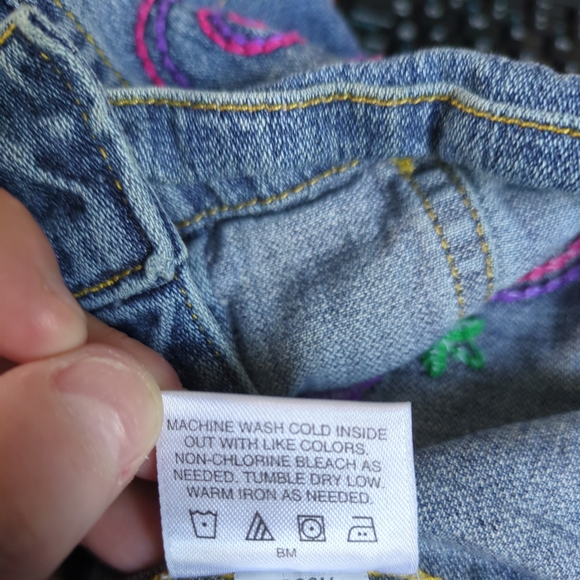 Hanna Andersson Girls Floral Embroidered Jean Jacket Size 12 (150cm)‎ - Picture 7 of 7